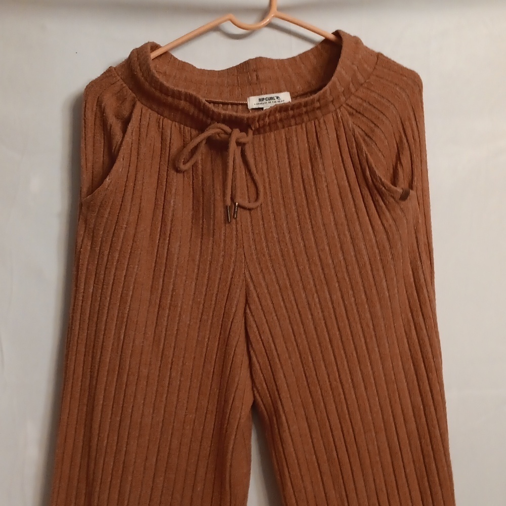 Ripcurl Women's Ribbed Brown Pants Size Small - Picture 3 of 10